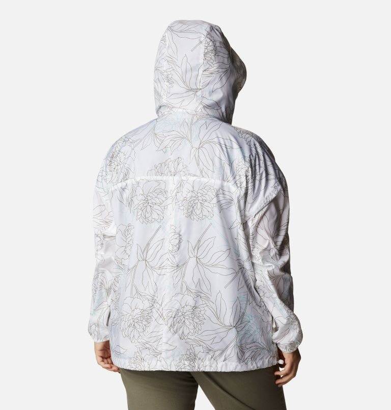 Women's Columbia Alpine Chill Windbreaker Jackets White | Plus Size CA-R0LA6